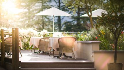 Gartenterrasse im Park Hotel Mignon
